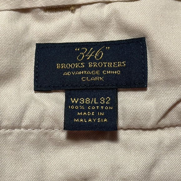 Brooks Brothers 346 “Clark” Advantage Chino Pants, EUC, Size 38X32 - Picture 2 of 9